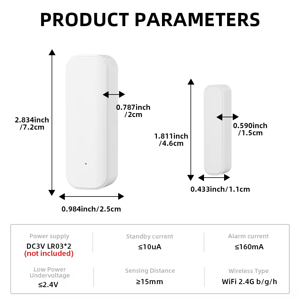 Tuya Zigbee Door/Window Sensor - White