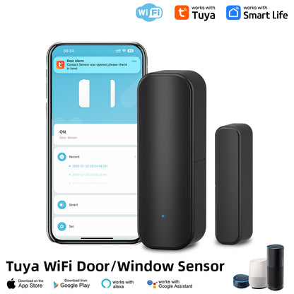 Tuya Zigbee Door/Window Sensor - Black