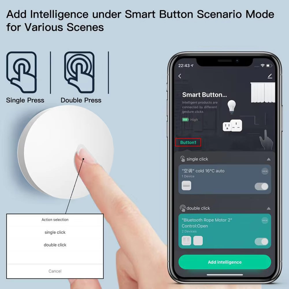 Multi-Function Smart Button - Zigbee