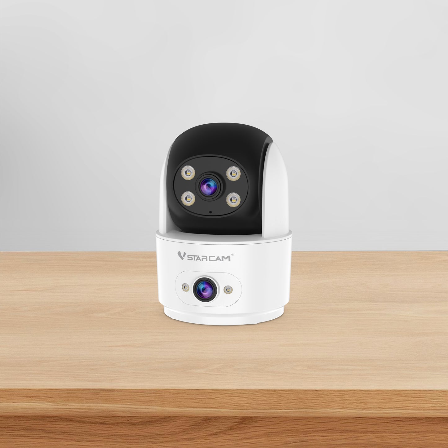 AI-Powered Indoor Home Security Camera - Dual Lens 1080P Pan/Tilt with AI Detection