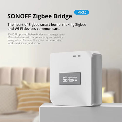 SONOFF ZB Bridge-P: Smart Zigbee 3.0 Hub for 128 Devices, Voice Control & Security